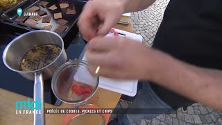 Poêlée de coques courges et carottes et chips de sarrasin [upl. by Reyaht]