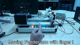 Testing Leap Motion Controller with CNC Coil Winder stepper motor [upl. by Noorah]