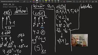 Informatik Zahlensysteme  BinärDezimalOktalHexadezimal Was bedeutet eigentlich die Zahl 147 [upl. by Fernand689]