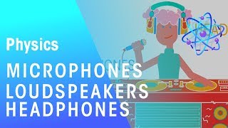 Microphones Loudspeakers amp Headphones  Magnetism  Physics  FuseSchool [upl. by Ardua]