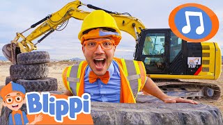 Excavator Song  Blippi Music Videos  Blippi Toys [upl. by Lorien862]