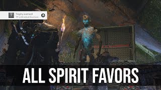 Unfinished Business Trophy All Spirit Favors  God of War 2018 [upl. by Okin160]