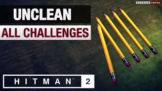 HITMAN 2 Colorado  quotUncleanquot Mission Story with Challenges [upl. by Enilec468]