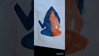 How to draw Lord shiva with pencil art ytshort drawing [upl. by Cleveland]