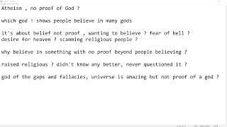 Atheism  no proof of any God  proof of believers of gods [upl. by Joellyn454]