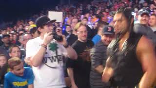 WWE SMACKDOWN 04092013  THE SHIELD ENTRANCE RINGSIDE  TD GARDEN BOSTON [upl. by Euqinorev]