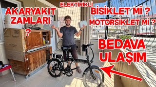 Elektrikli Bisiklet Alınır mı Batarya Testi Kaç Km Gitti Elektrikli Bisiklet İle Bedava Ulaşım [upl. by Oirramed538]