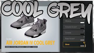 HOW TO MAKE Air Jordan 4 quotCool Greyquot IN NBA 2K22 NBA 2K22 Shoe Creator [upl. by Assereht]