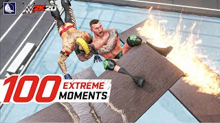 WWE 2K20 Top 100 Extreme Moments [upl. by Ylurt]