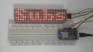 Nodemcu  esp8266  and max7219 led matrix display [upl. by Anoyet]