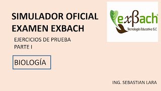 ejercicios de SIMULADOR EXBACH OFICIAL 2024 biología PARTE I [upl. by Bixby498]