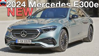 All NEW 2024 Mercedes E 300e Hybrid  Full REVIEW Driving exterior amp interior Verde Silver [upl. by Nogam]