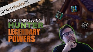 First Look Hunter Legendaries  Shadowlands [upl. by Nonnaihr647]