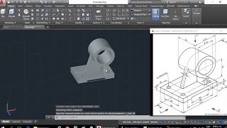 Dibujo 3D en AutoCAD para principiantes  modelado de solido Extrude Presspull [upl. by Atinehc]