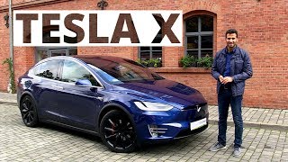 Tesla X P90D 90 kWh 463 KM 2017  test AutoCentrumpl 351 [upl. by Lombard806]