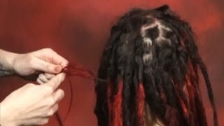 How to Repair Thinning Spots in Dreadlocks Tutorial DoctoredLockscom [upl. by Thier]