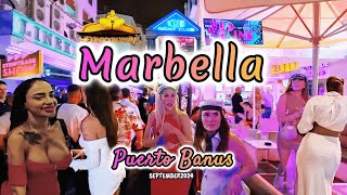 Marbella Puerto Banus Nightlife September 2024 Spain Clubs Bars Nightclubs [upl. by Livy]