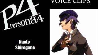 Persona 4 Naoto Shirogane Voice Clips [upl. by Toulon]