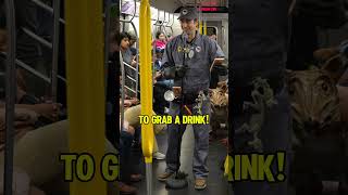 Rat Exterminator does stand up in NYC on the subway subway comedian [upl. by Casandra]