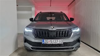 2022 Skoda Karoq Facelift  FULL LED Matrix lights  dynamic INDICATORS and WELCOME effect [upl. by Radborne]