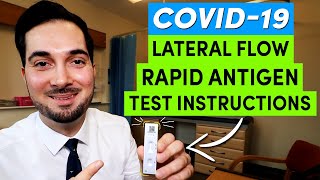 Rapid Lateral Flow COVID Test  How To Use A Rapid Lateral Flow COVID Test Kit [upl. by Hatty]