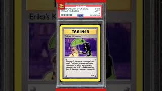 PSA 9 Erikas Kindness Gym Challenge 103132 Unlimited Pokemon Card MINT [upl. by Arracahs]