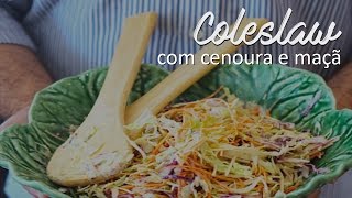 Coleslaw de Couve e Maçã com Maionese Caseira  As Minhas Receitas [upl. by Aydidey]