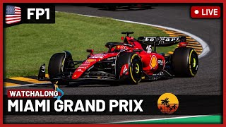 F1 Live Miami GP Free Practice 1  Watchalong  Live Timings  Commentary [upl. by Tdnarb]