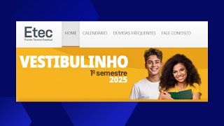 Inscrições para Vestibulinho ETEC [upl. by Chobot405]