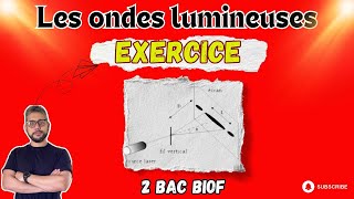 Exercice  Correction  Les ondes lumineuses  Longueur donde dans le verre  2 BAC  Prof MOUSLIM [upl. by Bocoj23]