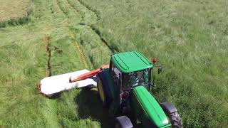 Silage 2019  John deere 6630 amp Kuhn GMD 702  UHD 4K [upl. by Ahseikan]