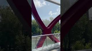 Peace Bridge in Calgary City Alberta [upl. by Leicam248]