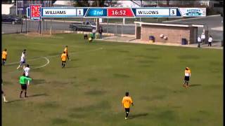 Fernando Cervantes of Willows avoids several defenders and scores from long range [upl. by Hannej702]