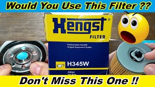 Hengst H345W Oil Filter Cut Open [upl. by Akyssej747]