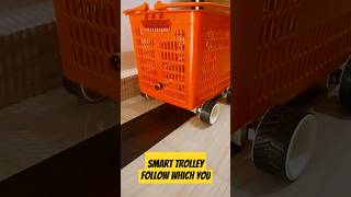 RFID Based Smart Trolley Which Follows Your Steps  Shorts [upl. by Nylad889]