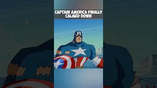 Captain America Finally Calmed Down 😳 marvel avengers captainamerica [upl. by Odarnoc]