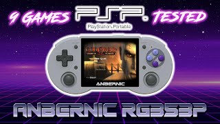 Anbernic RG353P 9 PSP Games Tested on This Nostalgic Retro Handheld Console PPSSPP 1X Frameskip 1 [upl. by Castara849]