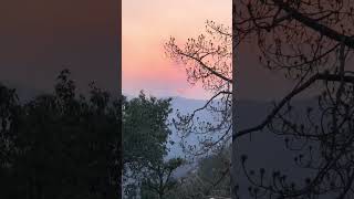 beautiful sunset view from dagshai hills🌄😍  NSM vlogs sunset nature viral viralshorts [upl. by Eseer]