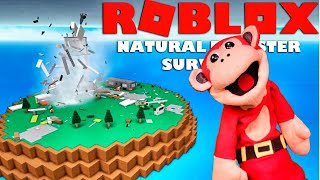 El Mono Sílabo Juega  NATURAL DISASTER SURVIVAL  ROBLOX [upl. by Llewellyn]