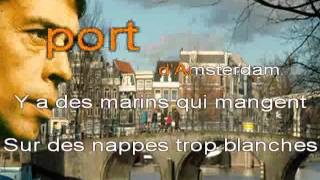 Amsterdam de Jacques Brel karaoke by biccounnet [upl. by Anej72]