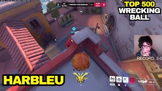 HARBLEU TOP 500 BALL  ZARYA GAMEPLAY  DORADO  OVERWATCH 2 SEASON 12 [upl. by Ovatsug]