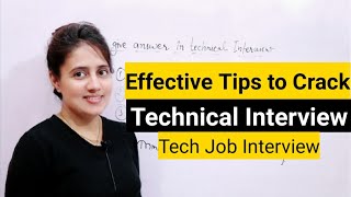 How to Answer in Technical Interview Best Technical Interview tips [upl. by Acinom]