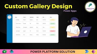 Custom Gallery Design in Power Apps microsoft gallery powerapps tutorial [upl. by Nohs]