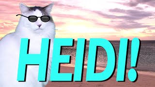 HAPPY BIRTHDAY HEIDI  EPIC CAT Happy Birthday Song [upl. by Intosh]