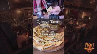 QUINCYS TAVERNSCALLION PANCAKES quincystavern [upl. by Retsila413]