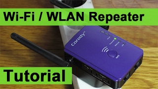 WiFi  WLAN Repeater einrichten Tutorial  Coredy E300 DEUTSCH [upl. by Otsuj]