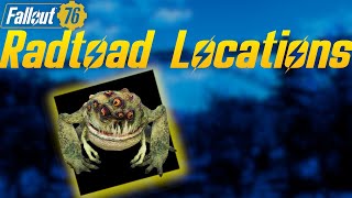 Fallout 76  Radtoad Locations [upl. by Sokairyk]