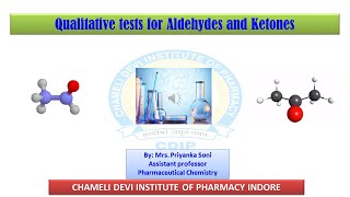 Aldehydes and Ketones Qualitative Tests [upl. by Irik]