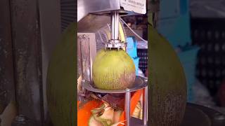 Perfect Coconut Machine Cutting Skill Fruits Cutting Skill [upl. by Dorrahs]