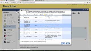 PowerSchool Course Registration [upl. by Neevan]